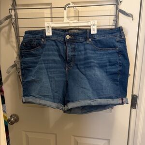 Torrid Mid-Rise Blue Denim Shorts